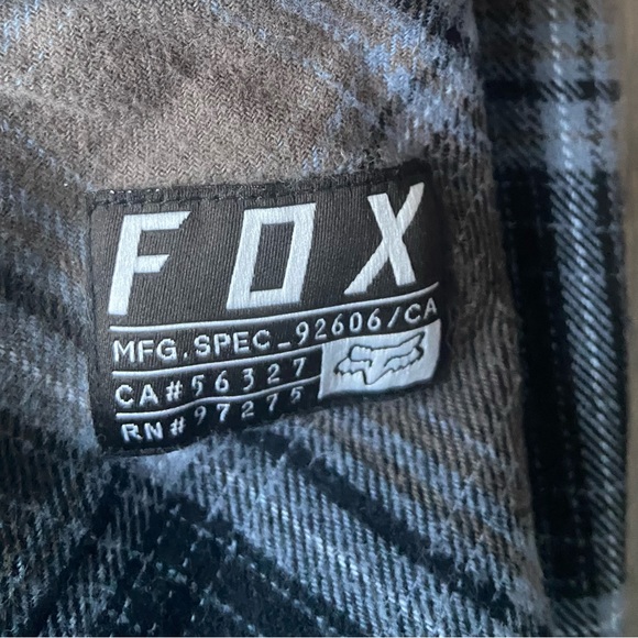 Men’s FOX flannel shirt - Picture 9 of 9